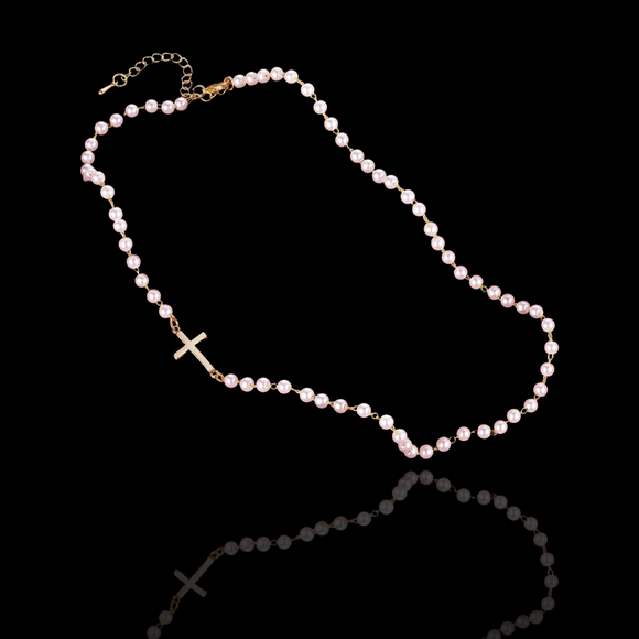 NeuMotiv Pearl Cross Necklace